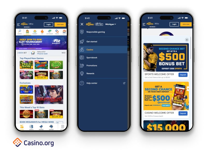 BetRivers casino app