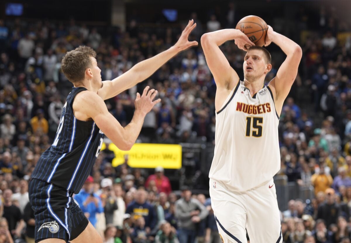 Nikola Jokic MVP odds Denver Nuggets three-peat