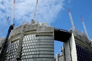 The Queen's Wharf casino in Brisbane, Australia, under construction